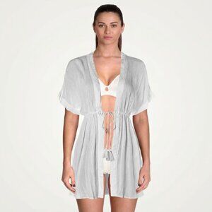 Lauren Ralph Lauren Womens Crinkle Rayon Dress Cover-Up, Size Medium